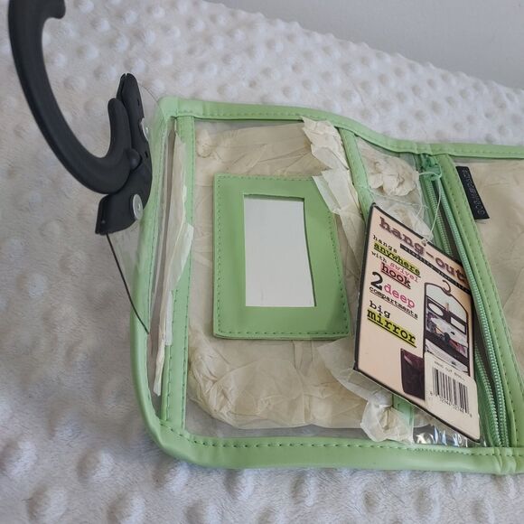 Cosmepak Travel Cosmetic Pouch With Mirror Hanging Folding NWT Clear Compartment - Picture 10 of 13